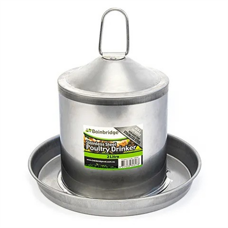 Bainbridge Stainless Steel Poultry Drinker