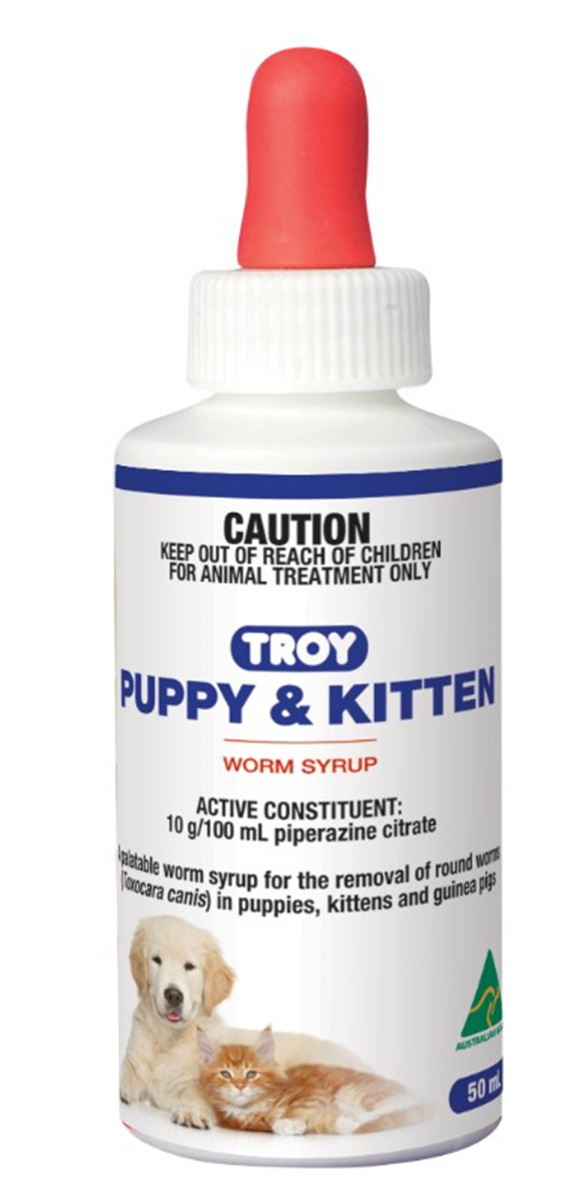 Troy Puppy and Kitten Worm Syrup 50 ml