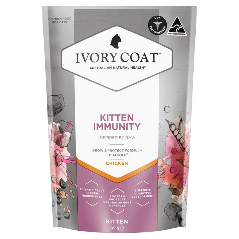 Ivory Coat Kitten Immunity Chicken Cat Food 85g