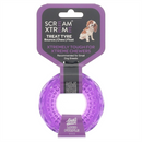 SCREAM Xtreme Treat Tyre Dog Toy Purple