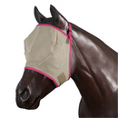 Dakota Mesh Fly Mask Grey/Pink Pony - Raymonds Warehouse