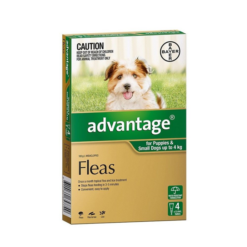 Bayer Advantage for Puppies up to 4kg 4pk