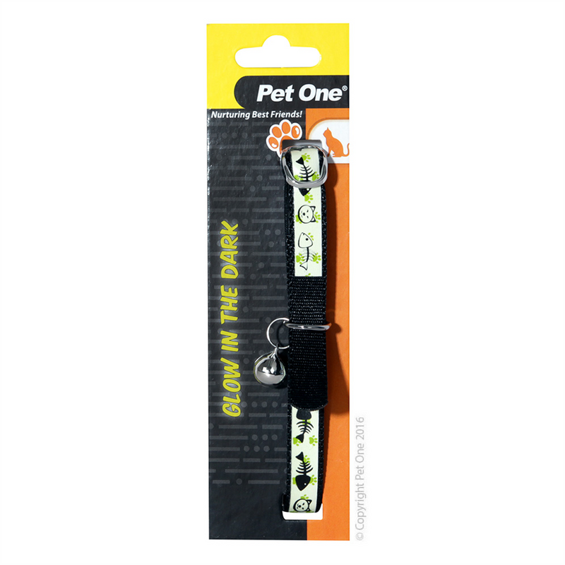 Pet One Glow in the Dark Cat Collar