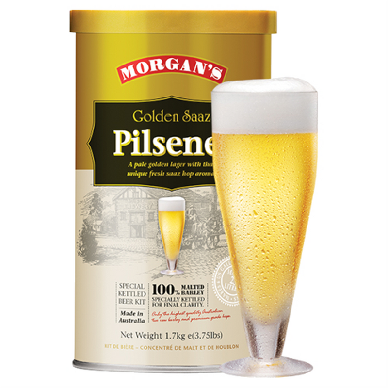 Morgan's Premium Golden Saaz Pilsener Beer Kit 1.7kg