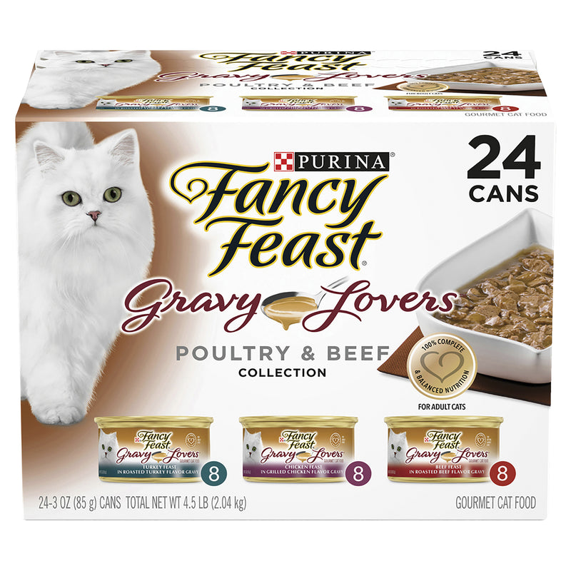 Fancy Feast Gravy Lovers Poultry & Beef Cat Food 85g