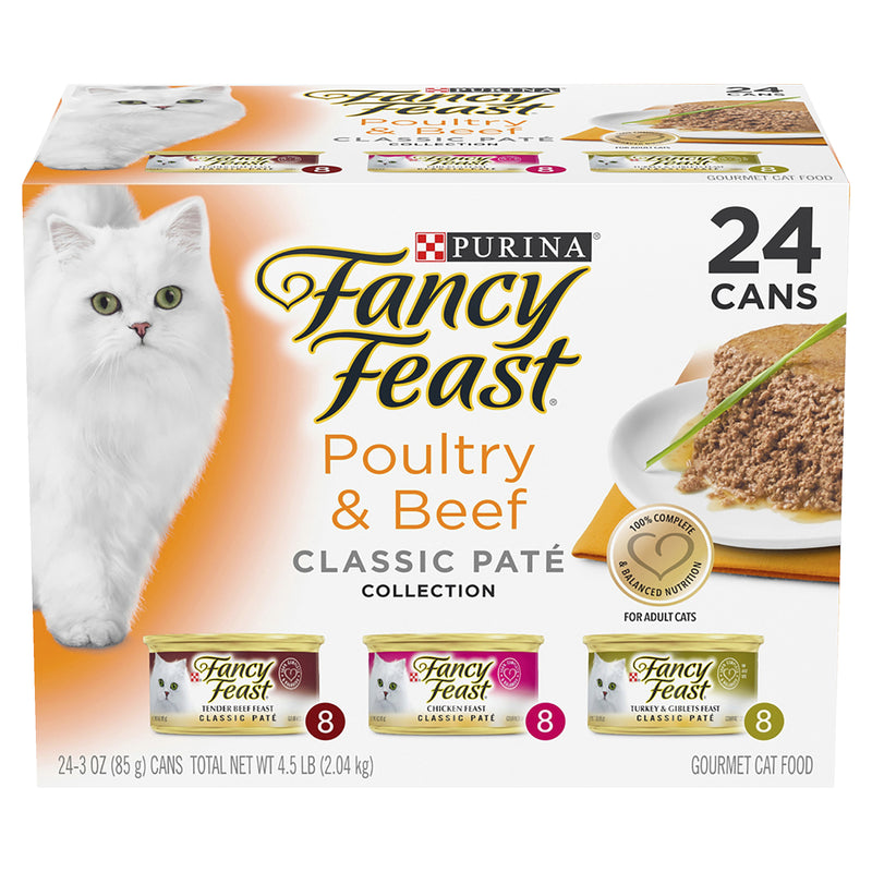 Fancy Feast Poultry & Beef Paté Cat Food 85g