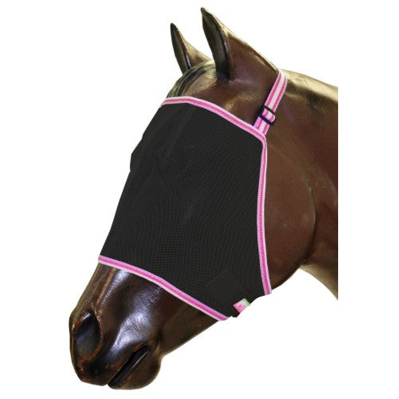 Bambino Mesh Fly Mask Black/Pink