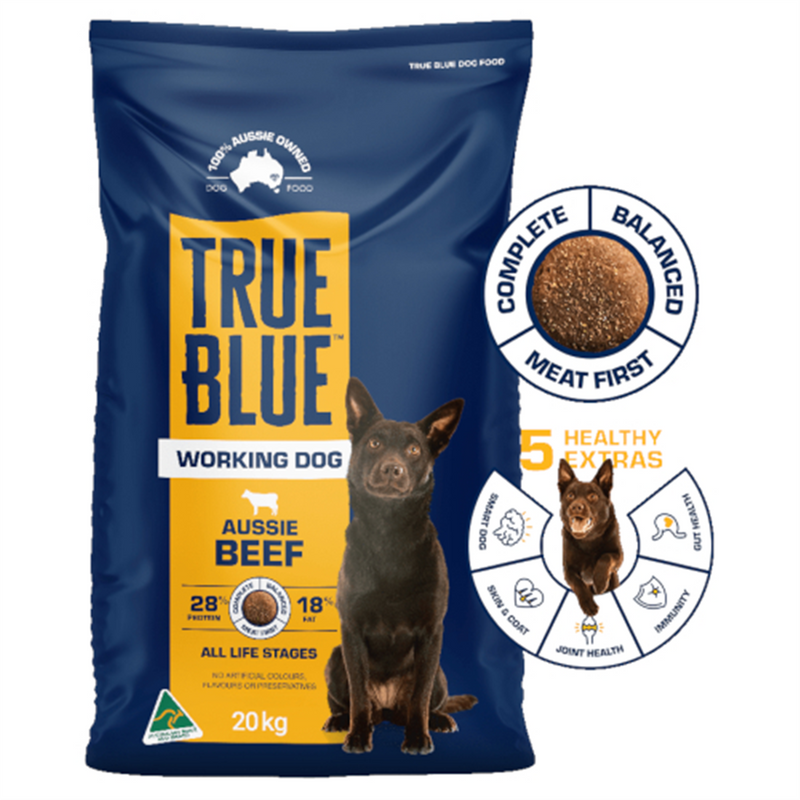 True Blue Beef Working Dog Food 20kg