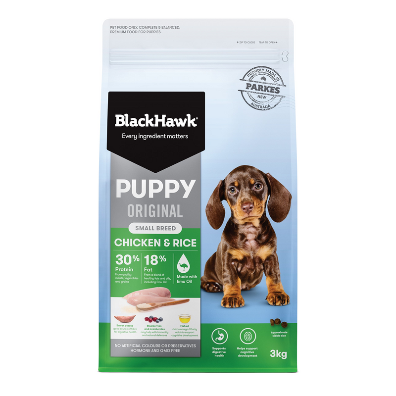 Black Hawk Chicken & Rice Small Breed Puppy Food