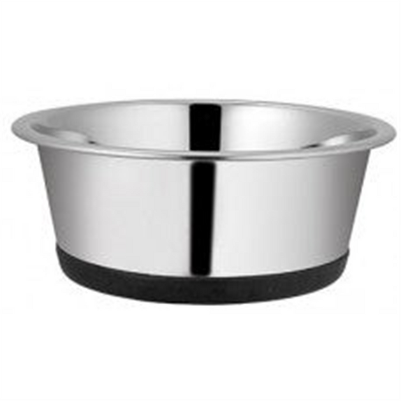 Elite Stainless Steel Pet Bowl with Rubber Base 946ml