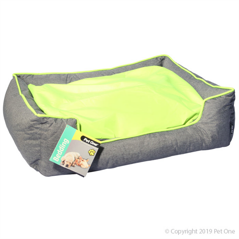 Pet One Lounger Summer Style Dog Bed Grey