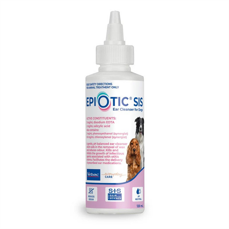 Virbac Epiotic SIS Ear Cleanser for Dogs 120ml