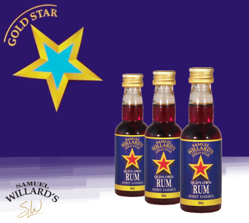 Samuel Willard's Gold Star QLD's Own Rum Spirit Essence 50ml