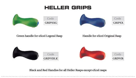 Heller Rasp Grip Handle eXceL Green