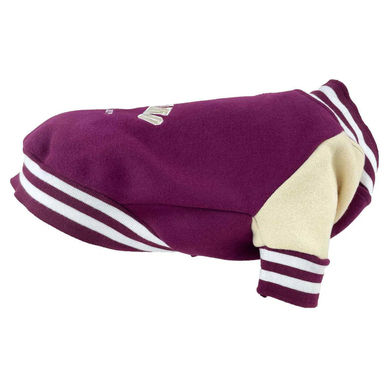 Huskimo College Jacket Burgundy Dog Coat