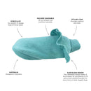 Huskimo Frill Knit Jumper Tiffany Blue Dog Coat