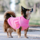 Huskimo Frill Knit Jumper Bubblegum Pink Dog Coat