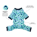 Huskimo Pyjamas Blue Spots Dog Coat