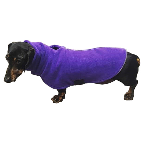 K9 Homes Long Neck Dachshund Purple Dog Coat 30cm