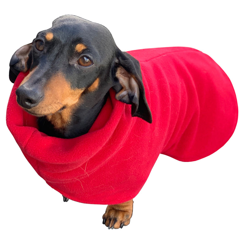 K9 Homes Long Neck Dachshund Red Dog Coat