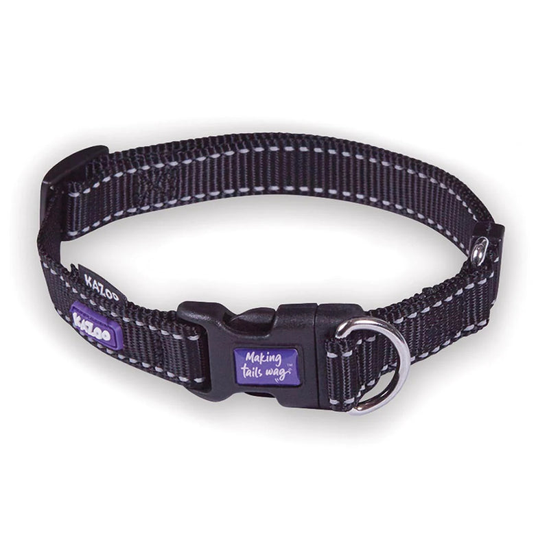 Kazoo Classic Easy-clip Dog Collar Black
