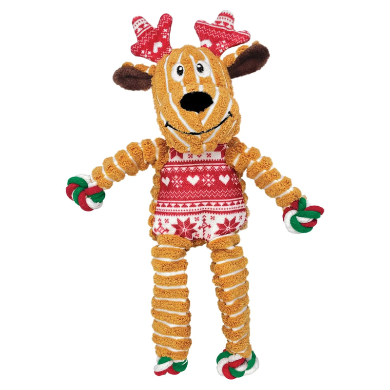 KONG Floppy Knots Holiday Reindeer Dog Toy Medium