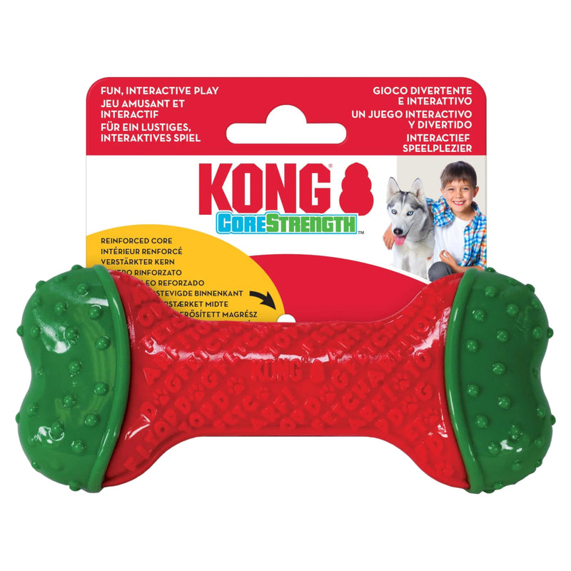 KONG CoreStrength Holiday Bone Dog Toy