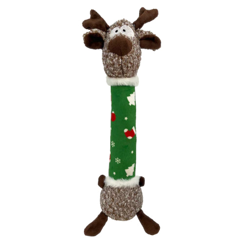 KONG Shakers Luvs Holiday Reindeer Dog Toy