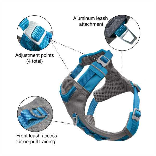 Kurgo Journey Air Dog Harness Blue