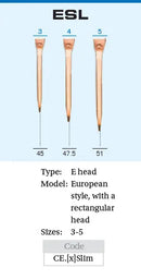 Mustad E-Slim Copper Horseshoe Nails