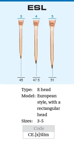 Mustad E-Slim Copper Horseshoe Nails