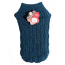 Pet One KomfyKnit Icelandic Dog Coat Dark Teal