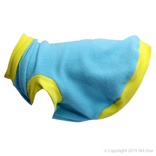 Pet One NightComfy Blue/Lime Dog Coat 50cm