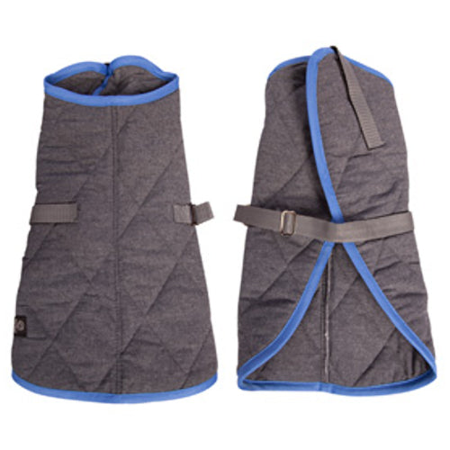 Pet One NightSleeper Charcoal/Blue Dog Coat