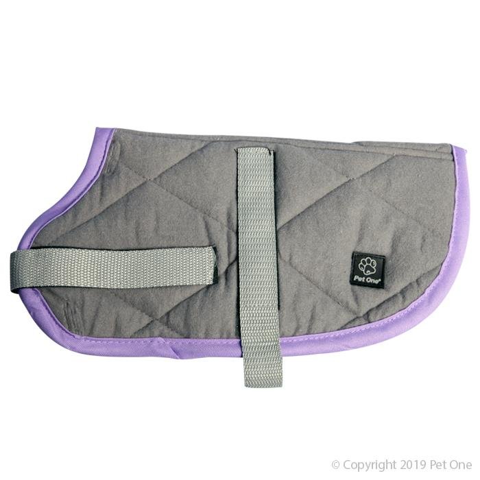 Pet One NightSleeper Grey/Purple Dog Coat