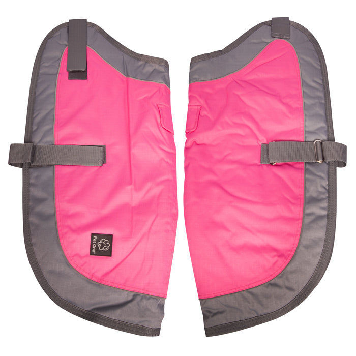 Pet One NightWalker Dog Coat Silver/Pink
