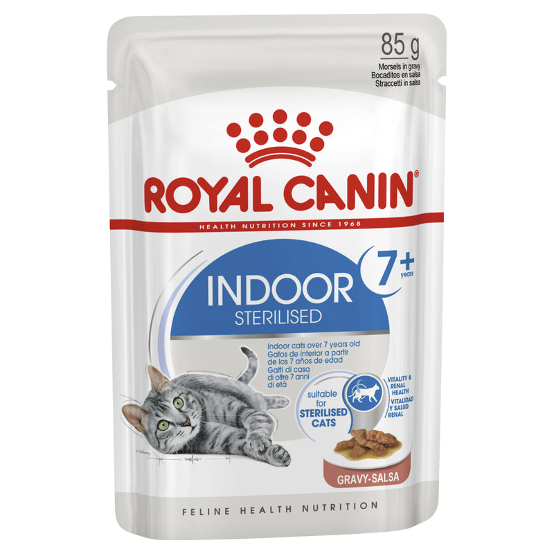 Royal Canin Indoor 7+ Gravy Cat Food 85g