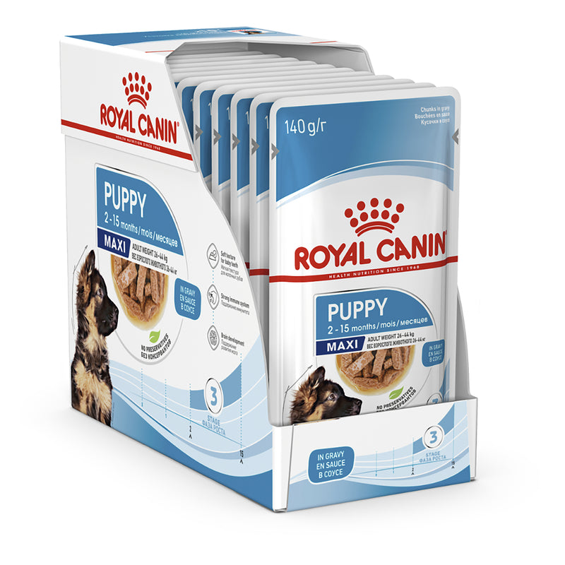 Royal Canin Maxi Gravy Puppy Food 140g