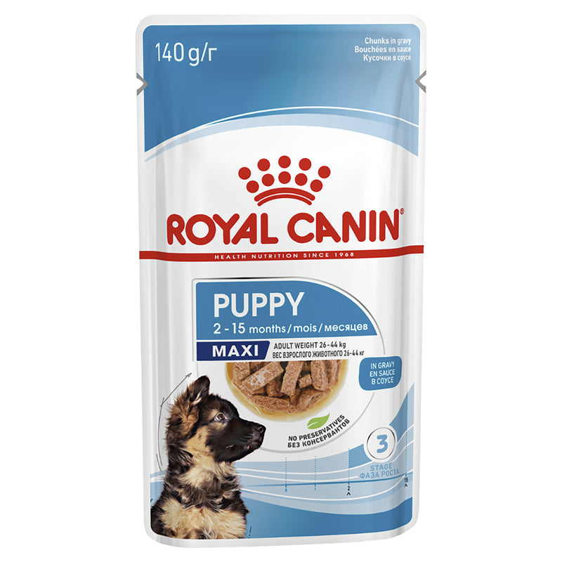 Royal Canin Maxi Gravy Puppy Food 140g