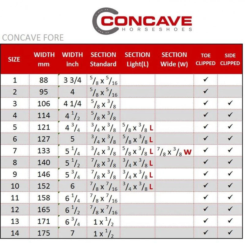 Vulcan Concave Front Toe-Clip Horseshoes