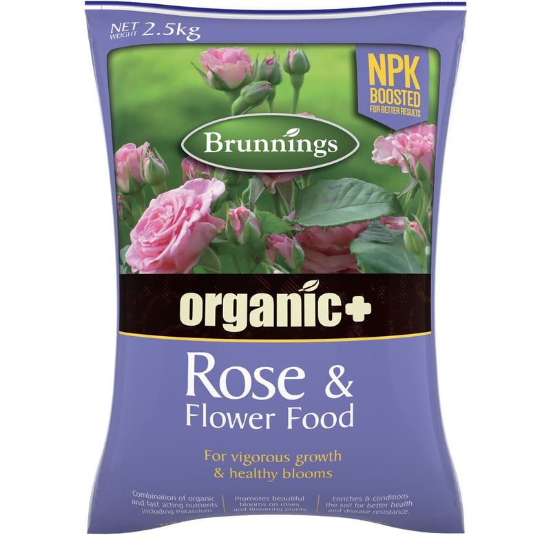 Brunnings Organic+ Rose And Flower Food - Raymonds Warehouse