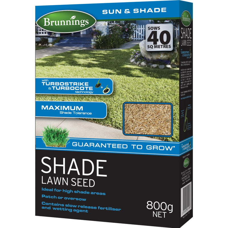 Brunnings Shade Lawn Seed 800g - Raymonds Warehouse