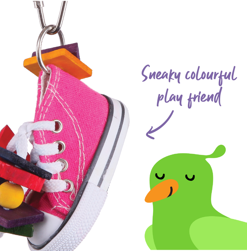 Kazoo Sneaker & Chips Bird Toy