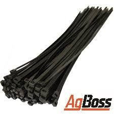 AgBoss Cable Ties 370mm x 4.8mm Black - Raymonds Warehouse