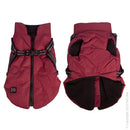 Pet One Puffer Dog Coat Burgundy