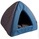 Pet One Eco Cubby Cat Bed Blue Grey