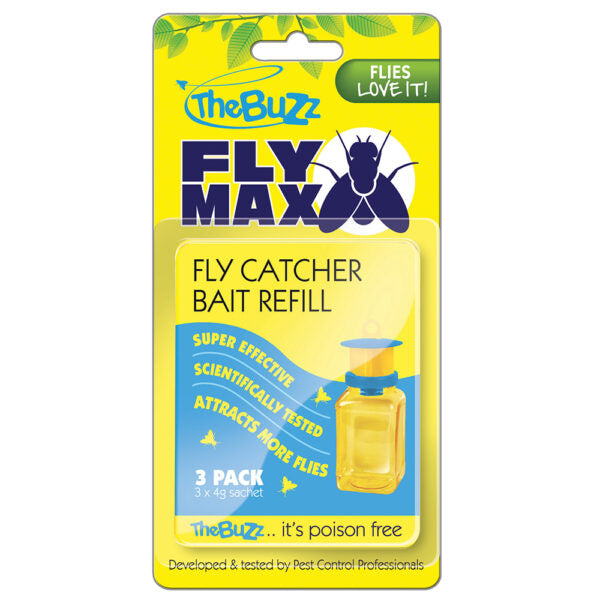 The Buzz Fly Max Fly Catcher Bait Refill Satchets