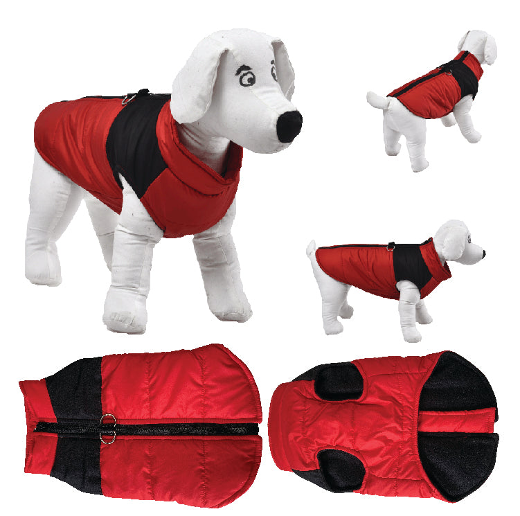 K9 Homes Puffer Red Dog Coat