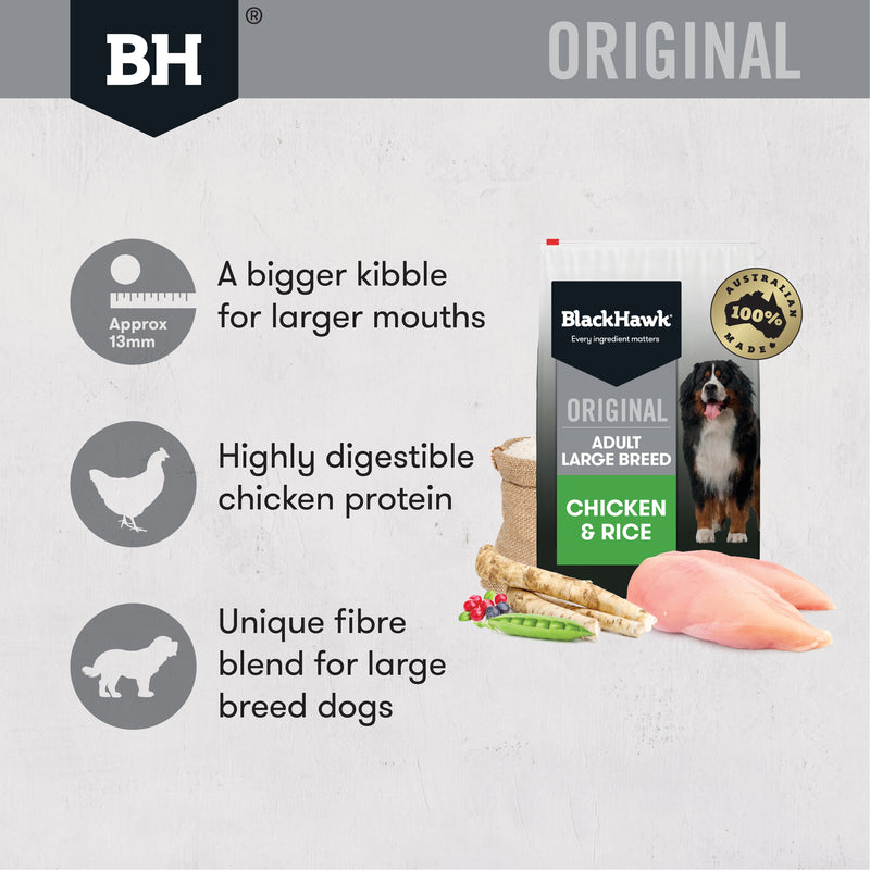 Black Hawk Chicken & Rice Large Breed Dog Food