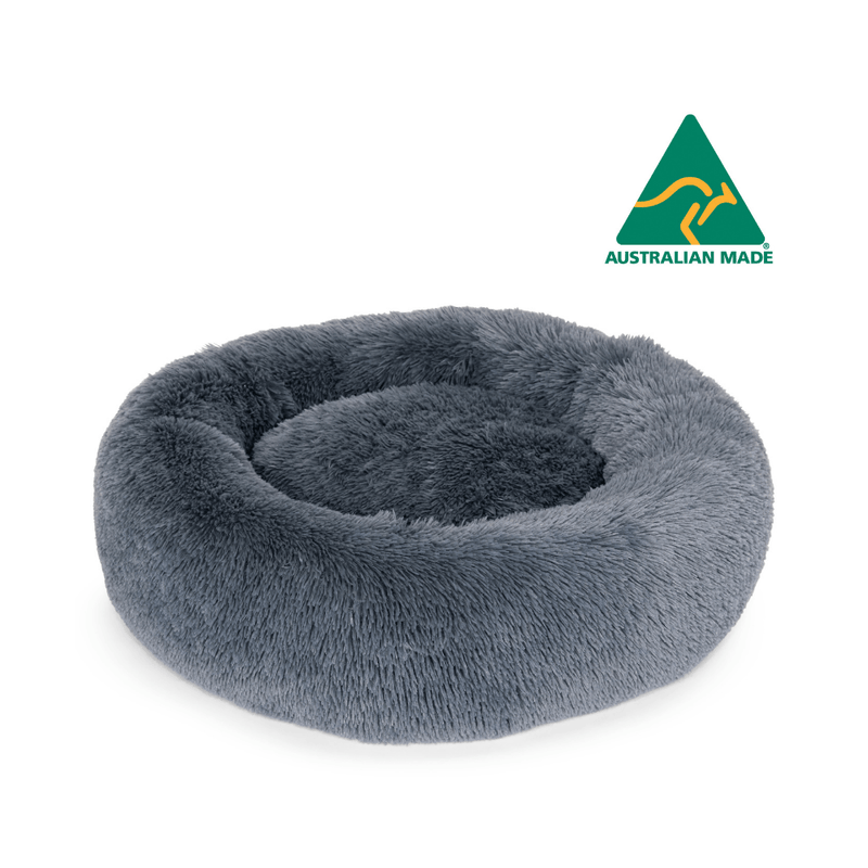 Superior Curl Up Cloud Tranquil Grey Calming Dog Bed